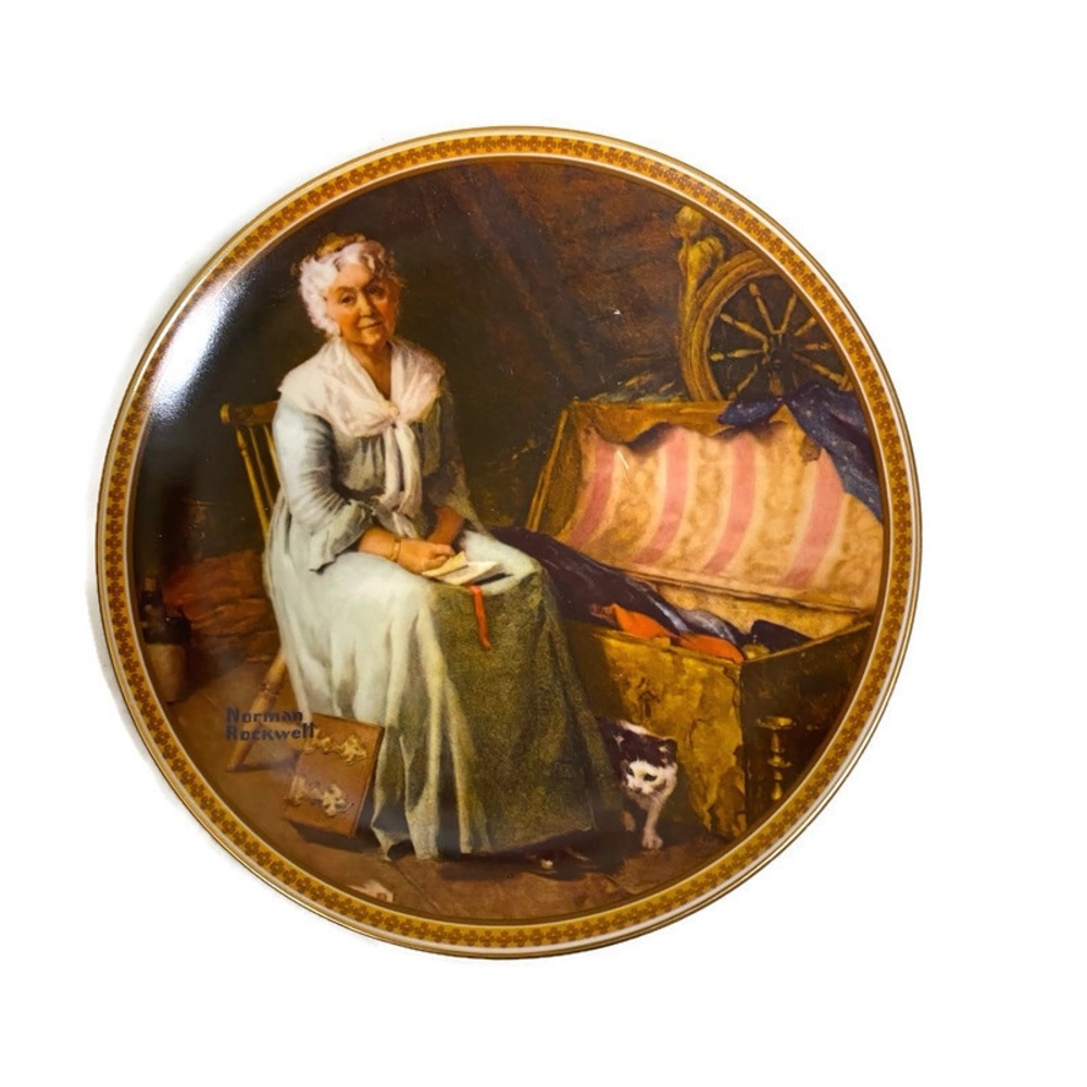 Norman Rockwell | Collectible Plate | Reminiscing in the Quiet | #12